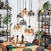 Ripoll Lampadario a sospensione, Lampada a sfera, Lampada a sospensione Ambrato, Chiaro, Grigio fumo, 6-Luci