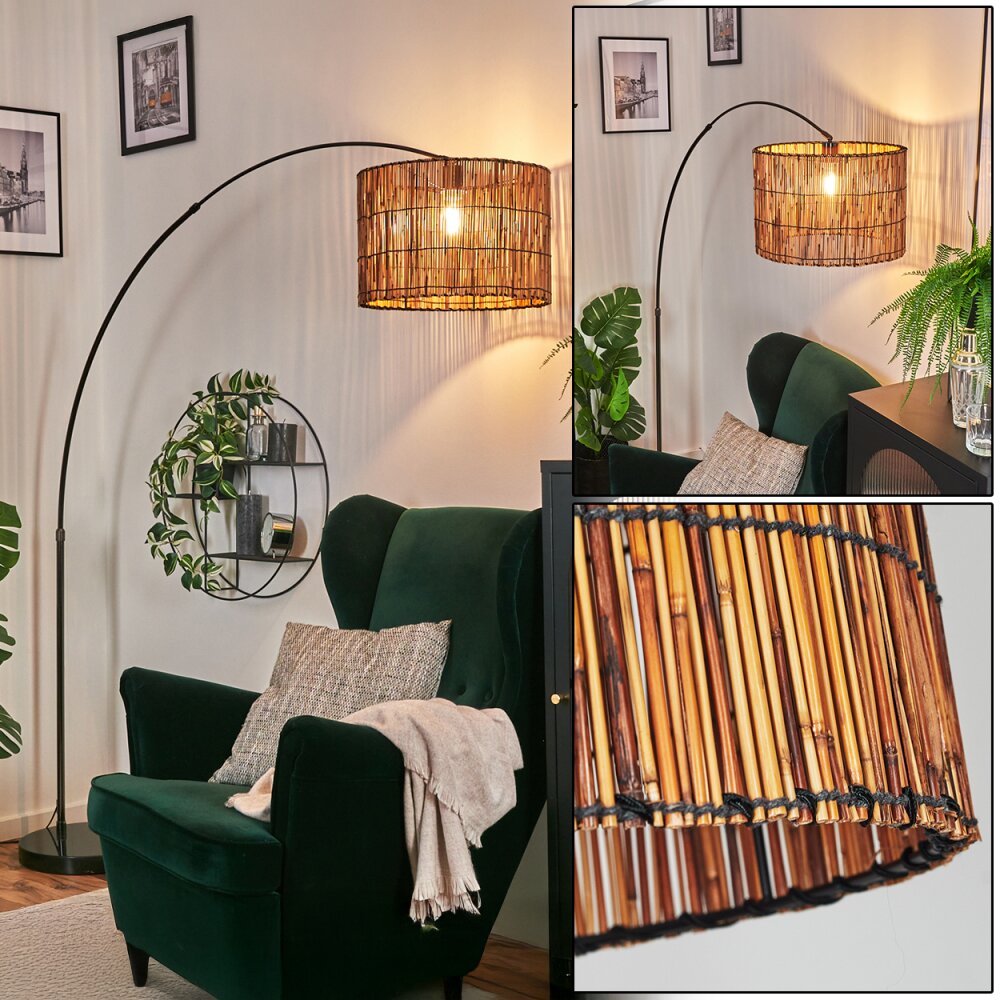 Cando Lampada da terra Cromo, Nero, 1-Luce main product photo