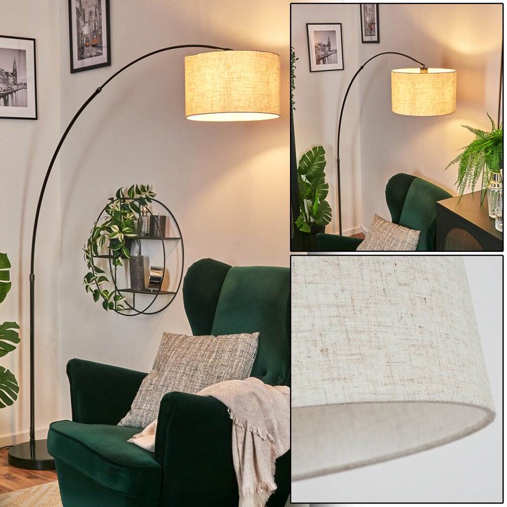 Bassagoda Lampada da terra Cromo, Nero, 1-Luce main product photo