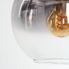 Koyoto Lampadario a sospensione, Lampada a sfera, Lampada a sospensione Ambrato, Chiaro, Grigio fumo, 6-Luci