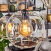 Koyoto Lampadario a sospensione, Lampada a sfera, Lampada a sospensione Ambrato, Chiaro, Grigio fumo, 6-Luci
