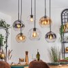 Koyoto Lampadario a sospensione, Lampada a sfera, Lampada a sospensione Ambrato, Chiaro, Grigio fumo, 6-Luci