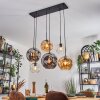 Ripoll Lampadario a sospensione, Lampada a sfera, Lampada a sospensione Ambrato, Chiaro, Grigio fumo, 6-Luci