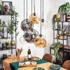 Ripoll Lampadario a sospensione, Lampada a sfera, Lampada a sospensione Ambrato, Chiaro, Grigio fumo, 6-Luci