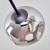 Ripoll Plafoniera, Lampada a sfera Cromo, Chiaro, Grigio fumo, 6-Luci