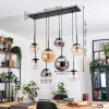 Gastor Lampadario a sospensione, Lampada a sfera, Lampada a sospensione Ambrato, Cromo, Chiaro, Grigio fumo, 8-Luci