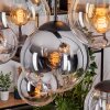 Gastor Lampadario a sospensione, Lampada a sfera, Lampada a sospensione Ambrato, Cromo, Chiaro, Grigio fumo, 8-Luci