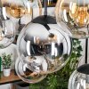 Gastor Lampadario a sospensione, Lampada a sfera, Lampada a sospensione Ambrato, Cromo, Chiaro, Grigio fumo, 8-Luci