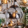 Gastor Lampadario a sospensione, Lampada a sfera, Lampada a sospensione Ambrato, Chiaro, Grigio fumo, 8-Luci