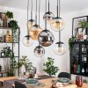 Gastor Lampadario a sospensione, Lampada a sfera, Lampada a sospensione Ambrato, Chiaro, Grigio fumo, 8-Luci