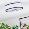 Elran Plafoniera LED Nero, Bianco, 1-Luce