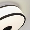 Elran Plafoniera LED Nero, Bianco, 1-Luce