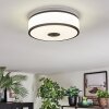 Elran Plafoniera LED Nero, Bianco, 1-Luce