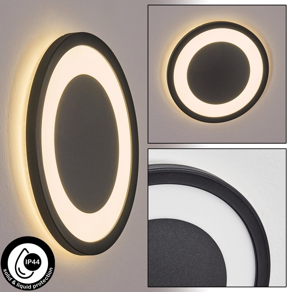 Gelan Applique LED Nero, Bianco, 1-Luce main product photo