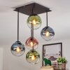 Gastor Plafoniera, Lampada a sfera Blu, Verde, Chiaro, Ramato, 5-Luci
