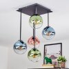 Gastor Plafoniera, Lampada a sfera Blu, Verde, Chiaro, Ramato, 5-Luci