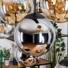 Gastor Lampadario a sospensione, Lampada a sfera, Lampada a sospensione Ambrato, Cromo, Chiaro, Grigio fumo, 8-Luci