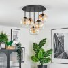 Koyoto Plafoniera, Lampada a sfera 45 cm Ambrato, Chiaro, 5-Luci