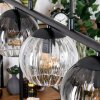 Koyoto Lampadario a sospensione, Lampada a sfera, Lampada a sospensione Ambrato, Chiaro, Grigio fumo, 5-Luci