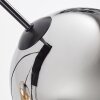 Koyoto Lampadario a sospensione, Lampada a sfera, Lampada a sospensione Ambrato, Cromo, Chiaro, Grigio fumo, 8-Luci