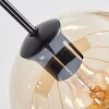 Koyoto Lampadario a sospensione, Lampada a sfera, Lampada a sospensione Ambrato, Cromo, Chiaro, Grigio fumo, 8-Luci