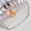Koyoto Plafoniera, Lampada a sfera Ambrato, Chiaro, Grigio fumo, 5-Luci