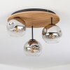 Ripoll Plafoniera, Lampada a sfera Écru, Nero, 3-Luci