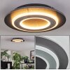 Lidor Plafoniera LED Nero, 1-Luce