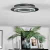 Lidor Plafoniera LED Nero, 1-Luce