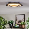 Lidor Plafoniera LED Nero, 1-Luce
