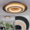 Lidor Plafoniera LED Nero, 1-Luce