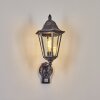 Lignac Lampada da parete per esterno, Applique Nero, Argento, 1-Luce, Sensori di movimento