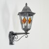 Lignac Lampada da parete per esterno, Applique Nero, Argento, 1-Luce, Sensori di movimento