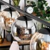 Gastor Lampadario a sospensione, Lampada a sfera, Lampada a sospensione Ambrato, Chiaro, Grigio fumo, 4-Luci