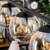 Koyoto Lampadario a sospensione, Lampada a sfera, Lampada a sospensione Ambrato, Chiaro, 4-Luci