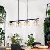 Koyoto Lampadario a sospensione, Lampada a sfera, Lampada a sospensione Ambrato, Chiaro, 4-Luci