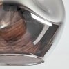 Ripoll Plafoniera, Lampada a sfera Ambrato, Grigio fumo, 5-Luci
