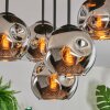 Ripoll Plafoniera, Lampada a sfera Cromo, Grigio fumo, 5-Luci