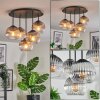 Koyoto Plafoniera, Lampada a sfera 41 cm Chiaro, Grigio fumo, 5-Luci