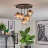 Koyoto Plafoniera, Lampada a sfera 41 cm Chiaro, Grigio fumo, 5-Luci