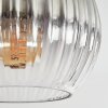 Koyoto Plafoniera, Lampada a sfera 41 cm Chiaro, Grigio fumo, 5-Luci