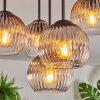 Koyoto Plafoniera, Lampada a sfera 41 cm Chiaro, Grigio fumo, 5-Luci