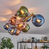 Koyoto Plafoniera, Lampada a sfera Oro, Nero, 10-Luci