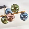 Koyoto Plafoniera, Lampada a sfera Oro, Nero, 10-Luci