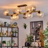 Koyoto Plafoniera, Lampada a sfera Oro, Nero, 10-Luci