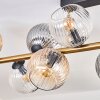 Koyoto Plafoniera, Lampada a sfera Oro, Nero, 10-Luci