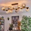 Koyoto Plafoniera, Lampada a sfera Oro, Nero, 10-Luci