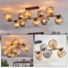 Ripoll Plafoniera, Lampada a sfera Oro, Nero, 10-Luci