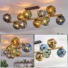 Ripoll Plafoniera, Lampada a sfera Oro, Nero, 10-Luci