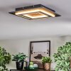 Lidor Plafoniera LED Nero, 1-Luce